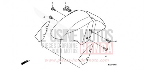 FRONT FENDER PES1259 de 2009
